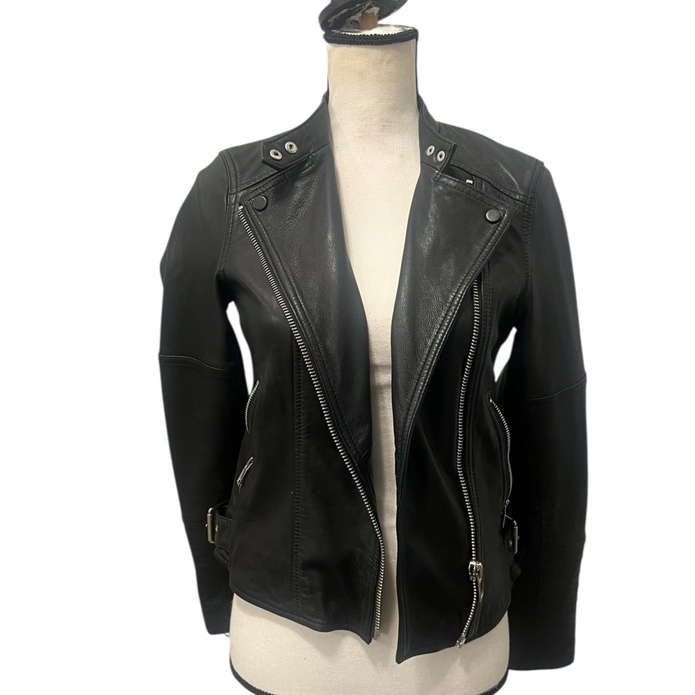 Women's Black Leather Jacket